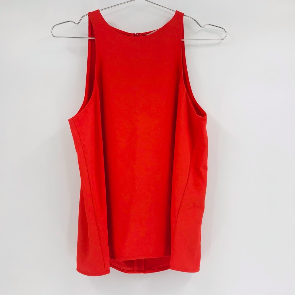 Everlane The Japanese GoWeave High-Neck Tank Size 4 Red Orange